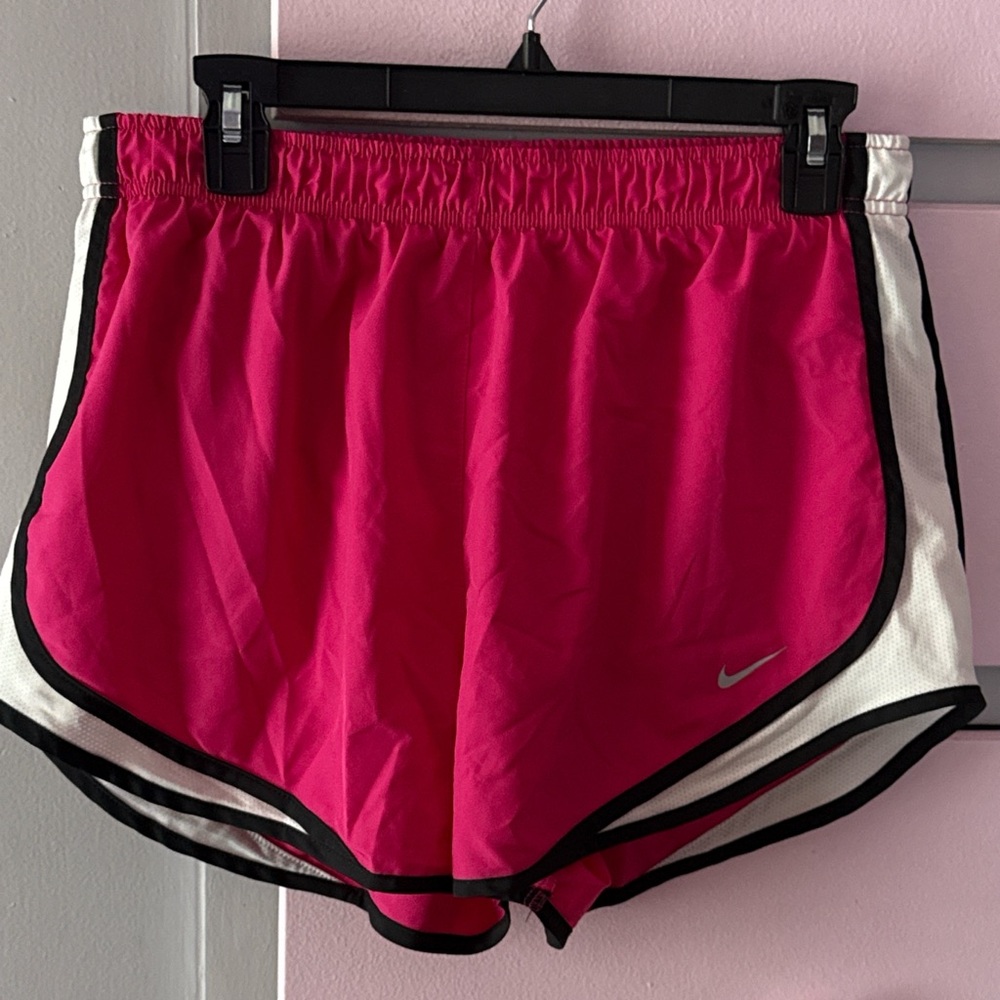pink nike running shorts